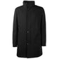 Made in Italy Elegant Virgin Wool Coat with Storm Protection