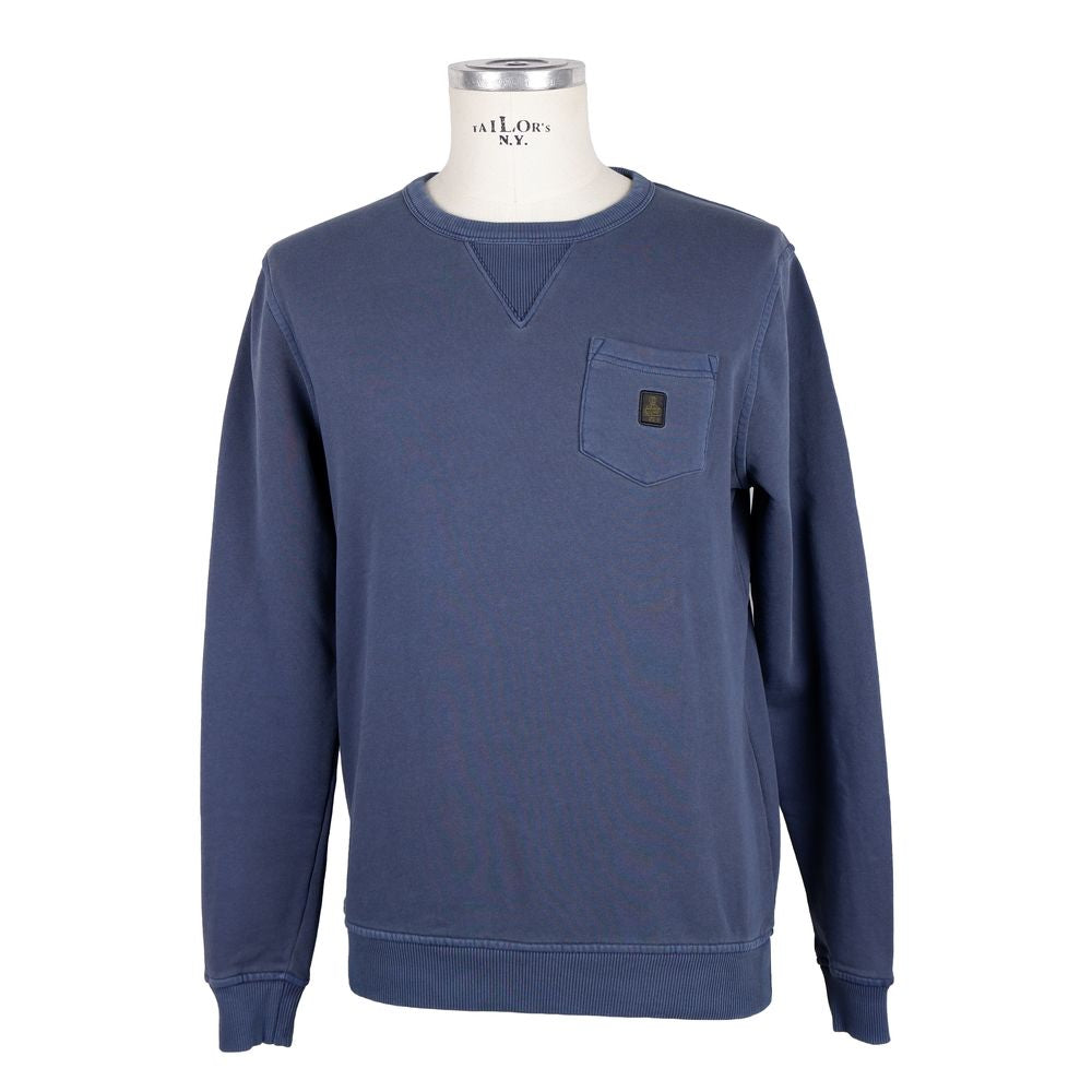 Refrigiwear Blue Cotton Men Sweater