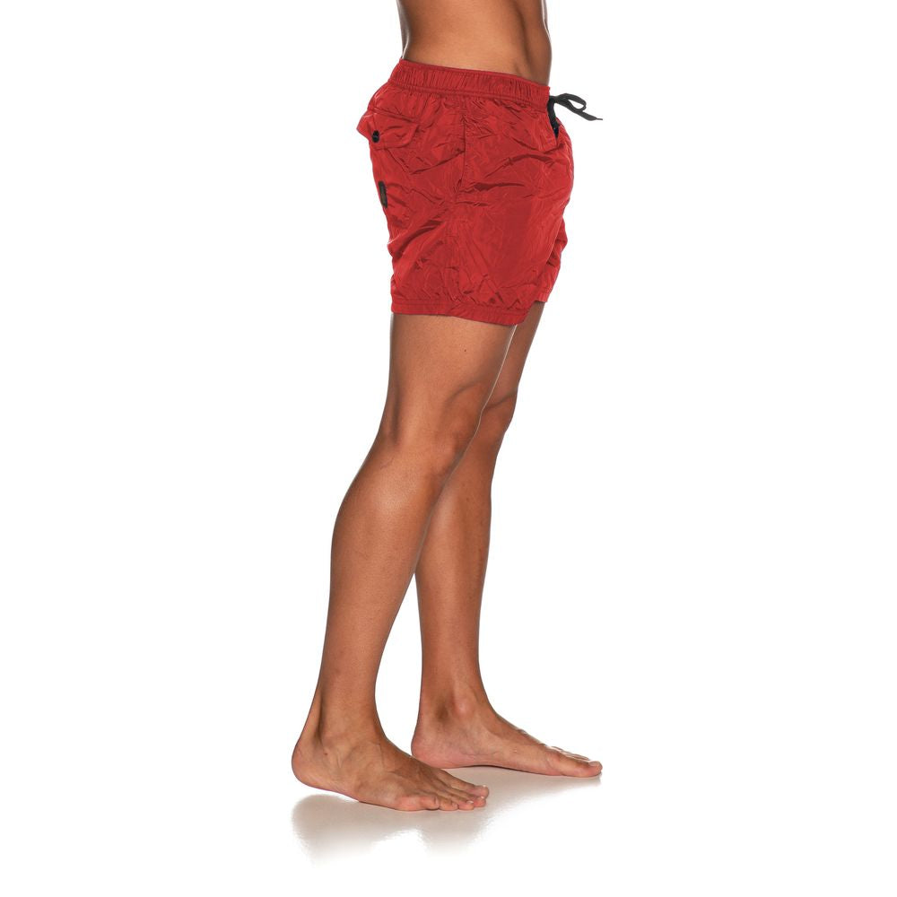 Refrigiwear Red Nylon Men's Swim Short