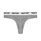 Philipp Plein Gray Cotton Women Thong