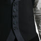 Dolce & Gabbana Black Wool Waistcoat Dress Formal Vest