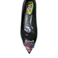 Dolce & Gabbana Black Leather BOOM Patch Heels Pumps Shoes