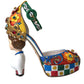 Dolce & Gabbana Multicolor Carretto Embellished Sandals Shoes