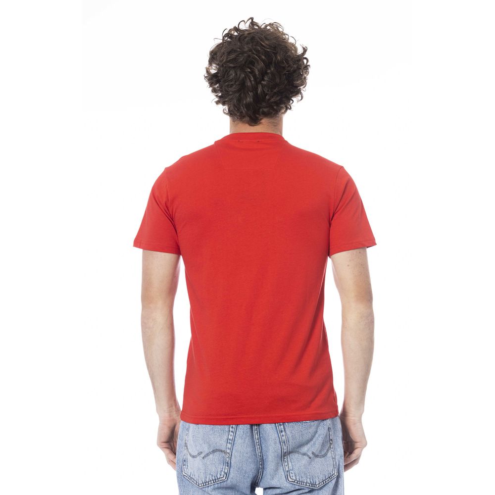 Cavalli Class Red Cotton Men T-Shirt