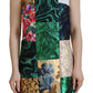 Dolce & Gabbana Multicolor Jacquard Patchwork Shift Mini Dress