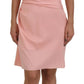 Dolce & Gabbana Pink Silk Stretch Strapless Sheath Dress