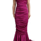 Dolce & Gabbana Sheath Mermaid Fuchsia Silk Stretch Gown Dress