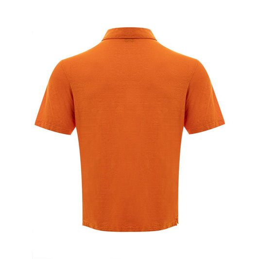 Gran Sasso Elegant Orange Linen Polo Shirt