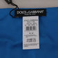 Dolce & Gabbana Royal Blue Scarf Neck Wrap Shawl Silk Scarf