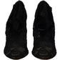 Dolce & Gabbana Black Stretch Socks Taormina Lace Boots Shoes