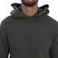 Daniele Alessandrini Elegant Green Cotton Hooded Sweater