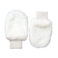 Dolce & Gabbana White Acrylic Knitted Fur Wrist Mitten Gloves