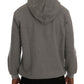 Daniele Alessandrini Sophisticated Gray Cotton Hooded Sweater