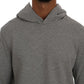 Daniele Alessandrini Sophisticated Gray Cotton Hooded Sweater