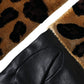 Dolce & Gabbana Brown Black Leopard Leather Elbow Length Gloves