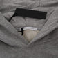 Daniele Alessandrini Sophisticated Gray Cotton Hooded Sweater