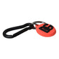 Dolce & Gabbana Red Orange Rubber DG Logo Round Metal Keyring Keychain