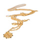 Dolce & Gabbana Gold Tone Chain Brass Charm Statement Sicily Necklace