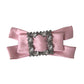 Dolce & Gabbana Pink Satin Crystal Jewelry Brooch Hair Pin