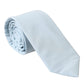 Dolce & Gabbana Light Blue Cotton Adjustable Tie Men