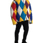 Dolce & Gabbana Multicolor Windbreaker Puffer Jacket Men