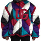 Dolce & Gabbana Multicolor Logo Windbreaker Puffer Jacket