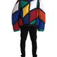 Dolce & Gabbana Multicolor Quilted Hooded Puffer Jacket