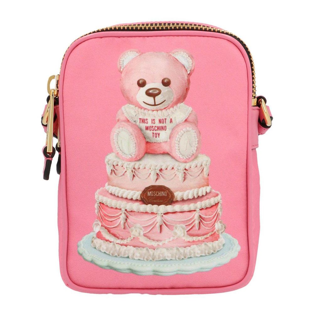 Moschino Couture Pink Nylon Women Crossbody Bag