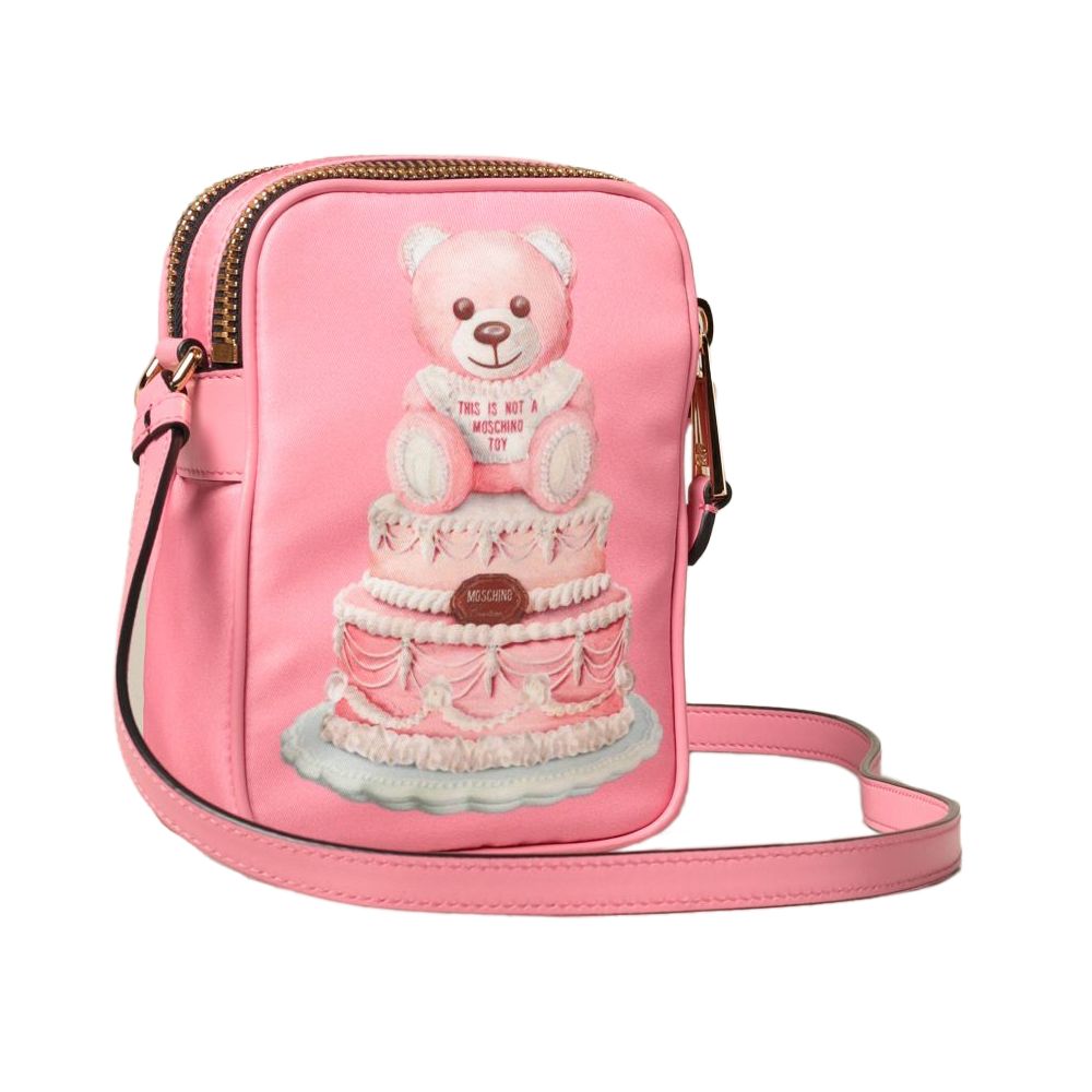 Moschino Couture Pink Nylon Women Crossbody Bag