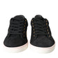 Dolce & Gabbana Black Suede Leather Men Low Top Sneakers Men Shoes