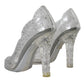 Dolce & Gabbana Clear Floral Crystal Heels CINDERELLA Shoes