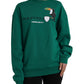 Philippe Model Green Cotton Logo Print Long Sleeves Pullover Sweater