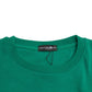 Philippe Model Green Cotton Logo Print Long Sleeves Pullover Sweater