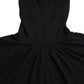 Costume National Black Turtleneck Viscose Short Sleeve Top