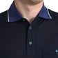 Dolce & Gabbana Polo Navy Blue Collared Silk Men T-shirt