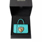 Dolce & Gabbana Turquoise Silicone Devotion Heart Bag Cover Hand Airpods Case