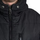 Dolce & Gabbana Black Nylon Hooded Parka Coat Winter Jacket