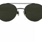 Dolce & Gabbana Matte Black Steel Frame Green Lens DG2245 Sunglasses