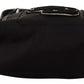 Dolce & Gabbana Black Nylon Leather DG Logo Patch Messenger Cross Body Bag