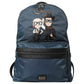 Dolce & Gabbana Blue Nylon #DGFamily Patch Men Backpack Bag