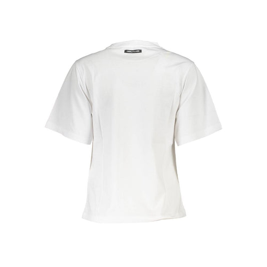 Cavalli Class White Cotton Women T-Shirt