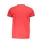 Cavalli Class Red Cotton Polo Shirt