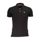 La Martina Black Cotton Men Polo Shirt