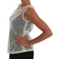 Dolce & Gabbana White Net Tank Transparent Top