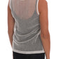 Dolce & Gabbana White Net Tank Transparent Top