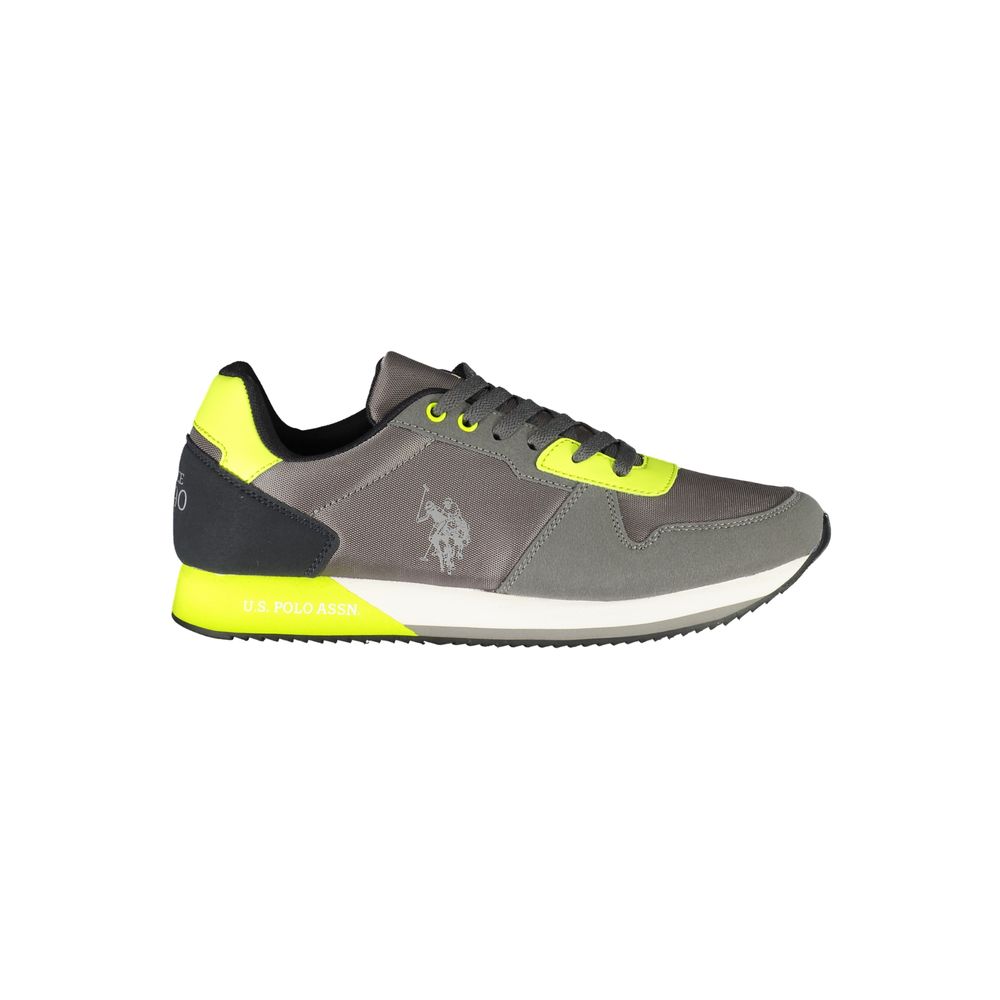 U.S. POLO ASSN. Gray Polyester Men Sneaker