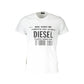 Diesel White Cotton Men T-Shirt