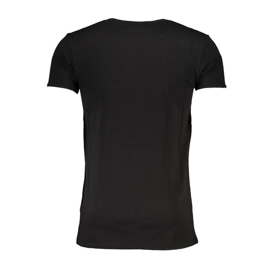 Cavalli Class Black Cotton T-Shirt