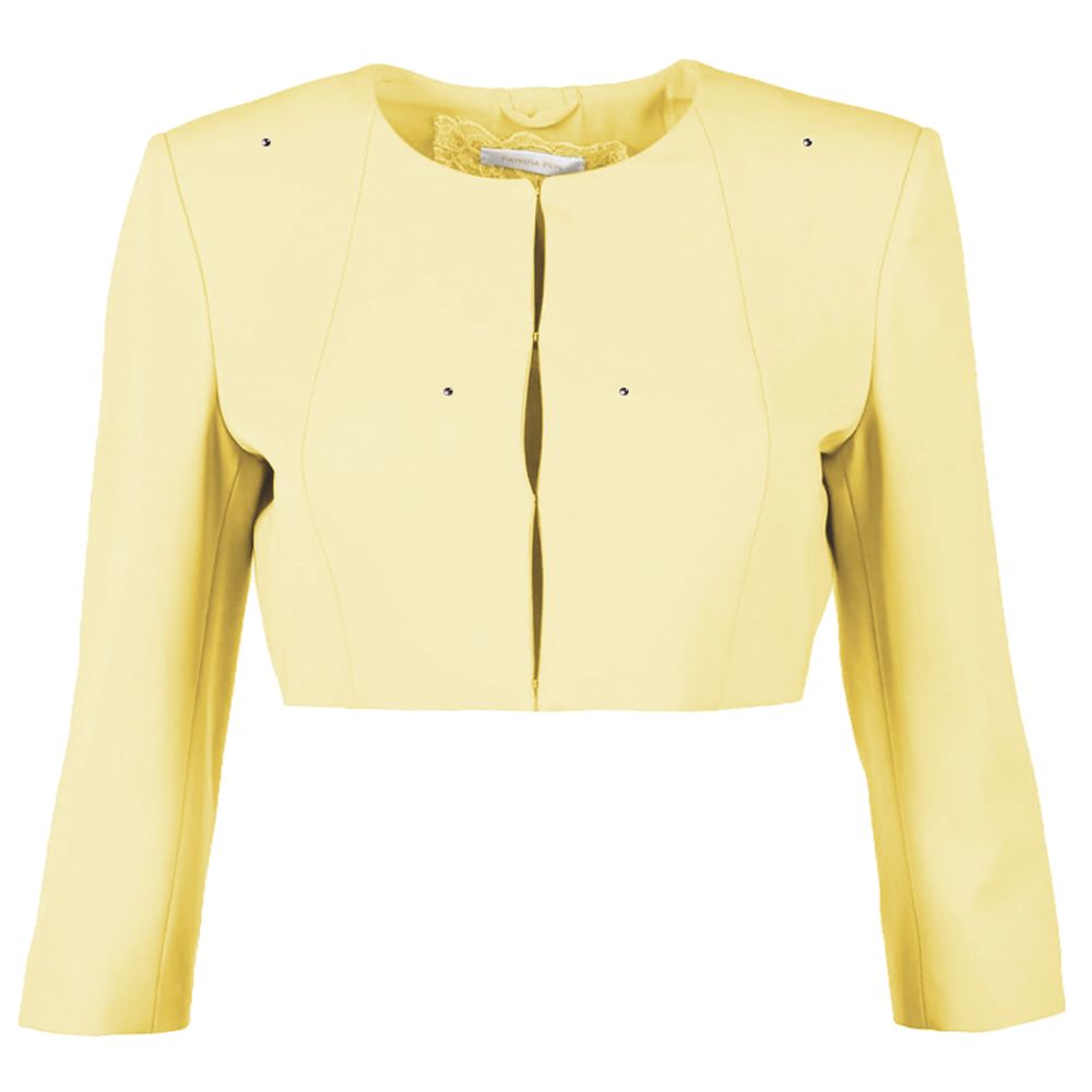 Patrizia Pepe Yellow Polyester Women Jacket