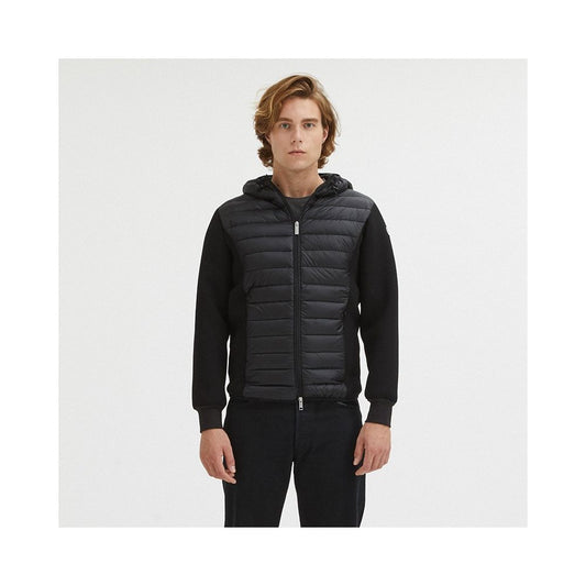 Centogrammi Sleek Black Nylon Down Jacket